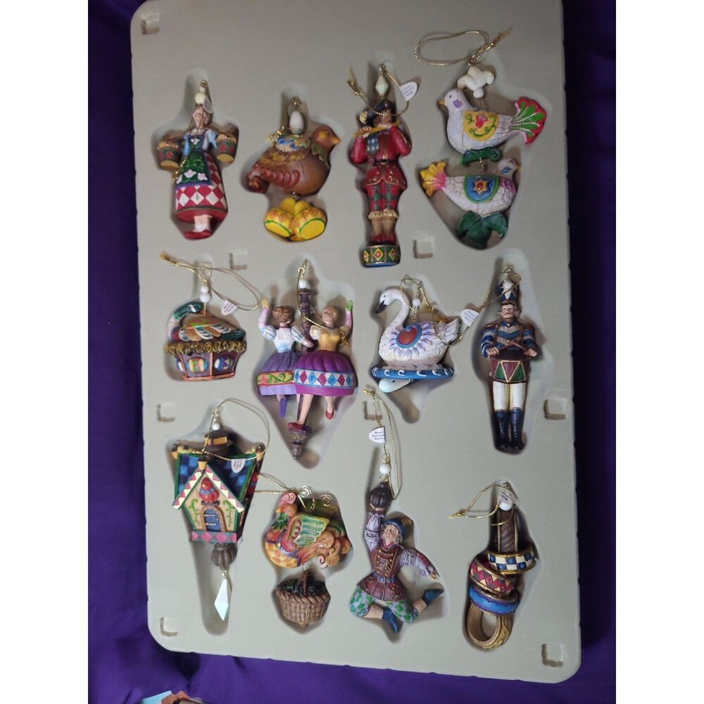 Kirkland Signature- 12 Days of Christmas Ornaments in box-Complete-663601